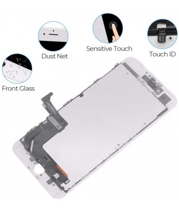 iPhone 7 Plus Screen Replacement White 5.5 Inch LCD Display with 3D Touch Screen Digitizer Frame Assembly with Repair Tools Kit