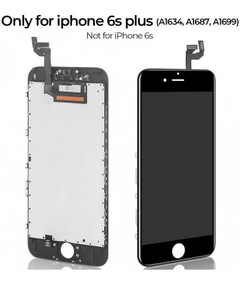 iPhone 6S Plus Screen Replacement Black 5.5 Inch LCD Display with 3D Touch Screen Digitizer Frame Full Assembly