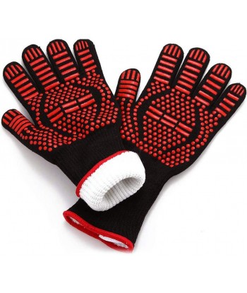 BBQ Grilling Gloves, 1472°F Extreme Heat Resistant Barbecue Gloves, Protect Hands and Non-Slip Oven Mitts