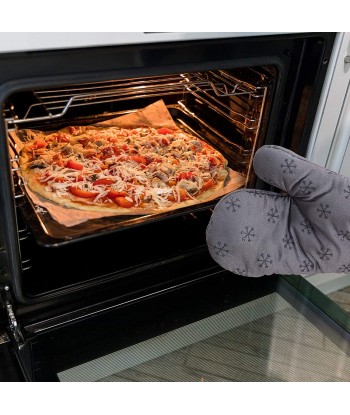 Professional Silicone Oven Glove, Oven Mitts and Pot Holders High Heat Resistant 500 Degree for Cooking