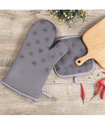 Professional Silicone Oven Glove, Oven Mitts and Pot Holders High Heat Resistant 500 Degree for Cooking