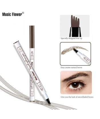 Eyebrow Pen, 4 Point Eyebrow Pencil Waterproof Eye Brown Makeup,Eyebrow Kits with 3 Eyebrow Stencil,1 Brow Razor