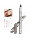 Eyebrow Pen, 4 Point Eyebrow Pencil Waterproof Eye Brown Makeup,Eyebrow Kits with 3 Eyebrow Stencil,1 Brow Razor