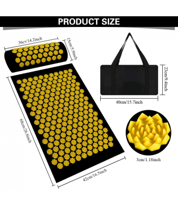 Acupressure Mat for Back Pain Relief,Acupressure Mat Large Help for Muscle Relaxation