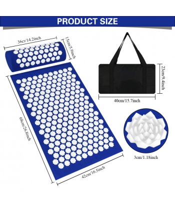 Acupressure Mat for Back Pain Relief,Acupressure Mat Large Help for Muscle Relaxation