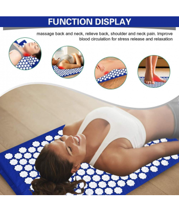 Acupressure Mat for Back Pain Relief,Acupressure Mat Large Help for Muscle Relaxation