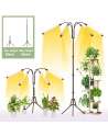 SENJWARM Grow Light with Stand, Grow Lights for Indoor Plants with Full Spectrum, 10 Dimmable Brightness, 4/8/12H Timer