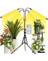 SENJWARM Grow Light with Stand, Grow Lights for Indoor Plants with Full Spectrum, 10 Dimmable Brightness, 4/8/12H Timer