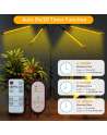 SENJWARM Grow Light with Stand, Grow Lights for Indoor Plants with Full Spectrum, 10 Dimmable Brightness, 4/8/12H Timer