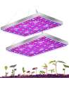 SENJWARM LED Grow Light for Indoor Plants, 45W Plant Lights Full Spectrum Panel Grow Light for Seedlings, Succulents(2 PACK)