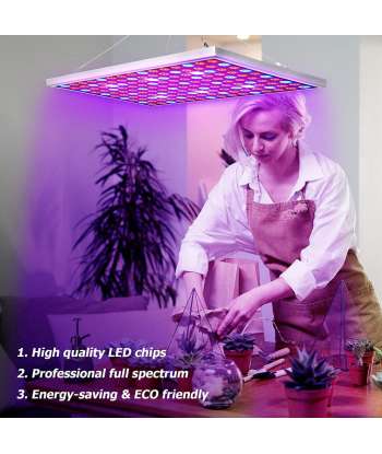 SENJWARM LED Grow Light for Indoor Plants, 45W Plant Lights Full Spectrum Panel Grow Light for Seedlings, Succulents(2 PACK)