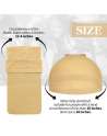 SENJWARM Beige Stocking Wig Caps for Women, 12 Pack