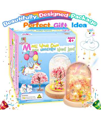 SENJWARM Make Your Own Unicorn Night Light - Unicorn Craft Kit for Kids