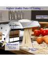 Pasta Maker Machine  Heavy Duty Steel Construction  Roller with Pasta Cutter - Hand Crank and Instructions