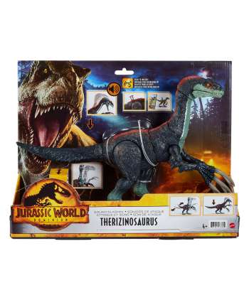 Jurassic World Dominion Sound Slashin Therizinosaurus Figure with Long Claws