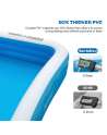 SENJWARM Inflatable Swimming Pool, 120" X 72" X 22" Full-Sized Family Inflatable Pools for Kiddie