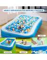 SENJWARM Inflatable Swimming Pool, 120" X 72" X 22" Full-Sized Family Inflatable Pools for Kiddie