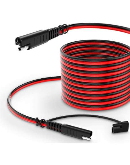 14AWG SAE Extension Cable, Quick Disconnect Wire Harness SAE Connector for Battery Charging Cable (15Feet)