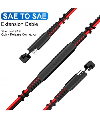 14AWG SAE Extension Cable, Quick Disconnect Wire Harness SAE Connector for Battery Charging Cable (15Feet)