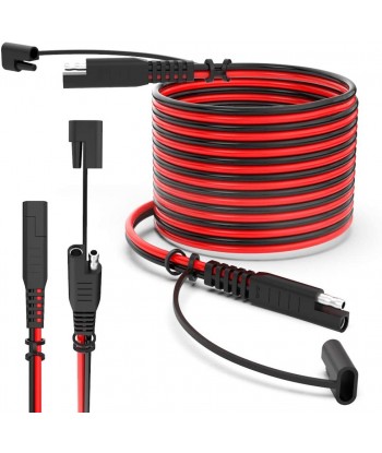 14AWG SAE Extension Cable, Quick Disconnect Wire Harness SAE Connector for Battery Charging Cable (15Feet)