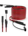 14AWG SAE Extension Cable, Quick Disconnect Wire Harness SAE Connector for Battery Charging Cable (15Feet)