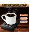 Coffee Mug Warmer, Smart Cup Warmer for Desk with 3 Temp Settings 131-176℉, Touch Tech, Timer, LED Digital Display