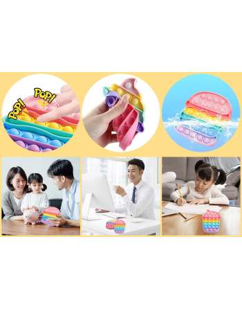 SENJWARM Squeeze Toy, Push Pop, Toy, Stress Relief, Educational Toy