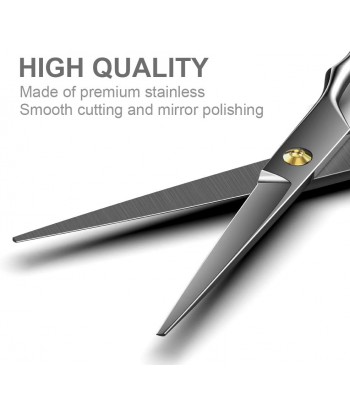 Hair Cutting Scissors Professional Barber 6.5 inch Shears for Men Women Kids Salon Home