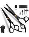 Home Hair Scissors Set, Haircut Scissors Kit with Thinning Hair Scissor, Hair Cutting Scissors for Women Men Kids