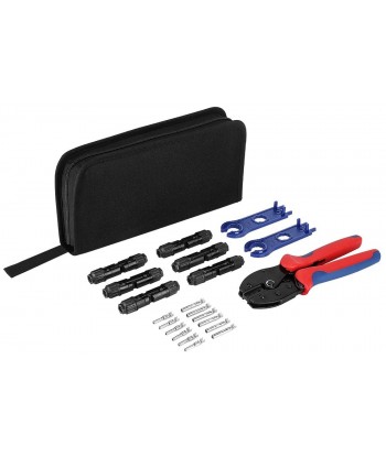 Solar Connectors Crimper Tool Kit 6 Pairs Solar Panels Connector +1 Pair Solar Connector Spanner Assembly Tools