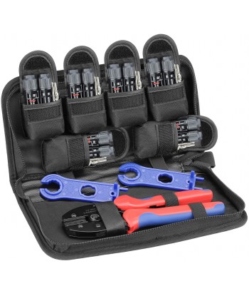 Solar Connectors Crimper Tool Kit 6 Pairs Solar Panels Connector +1 Pair Solar Connector Spanner Assembly Tools