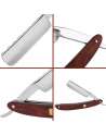 Straight Razor Vintage Straight Edge Barber Razor for men (Brown)