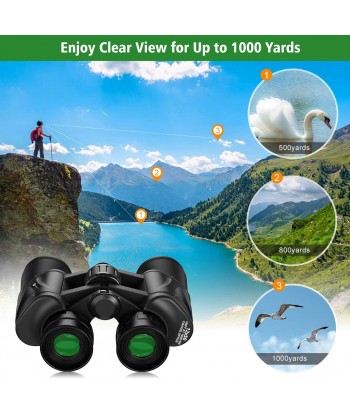 Binoculars,12x50 HD Vision BAK4 Porro Prism FMC Lens Bird Watching Travel Sightseeing Hunting Wildlife