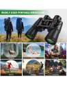 Binoculars,12x50 HD Vision BAK4 Porro Prism FMC Lens Bird Watching Travel Sightseeing Hunting Wildlife