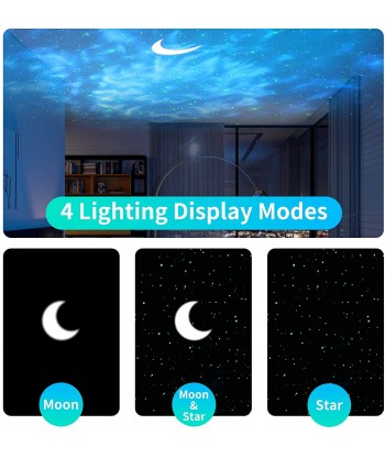 Star Projector, GRDE Night Light Projector 4 in 1 Galaxy Projector Ocean Wave Projector with Bluetooth Music Speaker