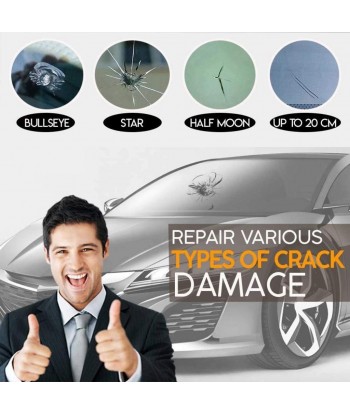 Automotive Glass Nano Repair Fluid Kit,Car Scratch Remover,Windscreen Repair Tools