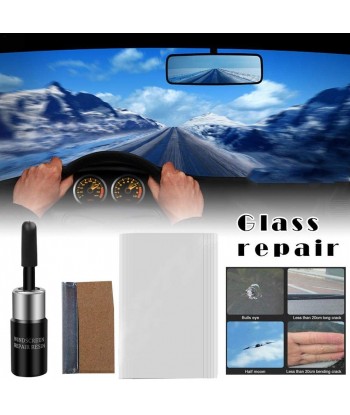 Automotive Glass Nano Repair Fluid Kit,Car Scratch Remover,Windscreen Repair Tools