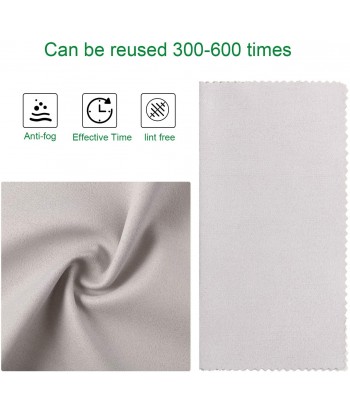 Anti-fog Glasses Cloth Reusable Anti Fog Cleaning Wipes for Glasses Motorcycle Helmet Eyeglass Camera Lens Screens (24PCS)