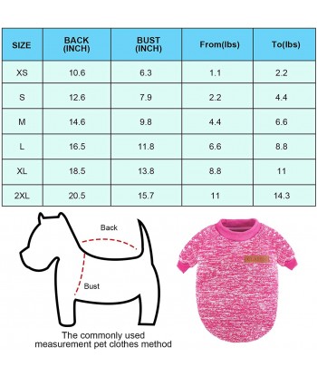 4 Pieces Dog Sweater Winter Pet Clothes Cozy Dog Outfit Soft Cat Sweater for Small Pet (Pink, Purple, Grey, Navy Blue)