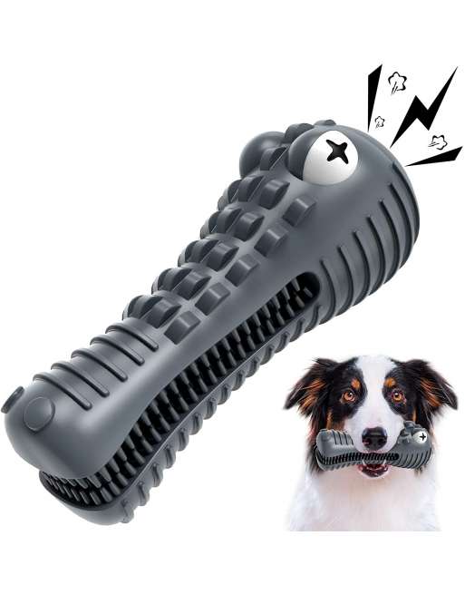 Dog Chew Toys for Aggressive Chewers Large Breed, Dog Teeth Cleaning Toys for Medium Large Dogs, Squeaky Dog Toys