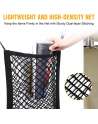 Pet Dog Car Net Barrier,15.55” x 13.8”,  Auto Seat Mesh Organizer, Universal Stretchable Mesh for Cars