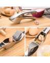 Garlic Press, Stainless Steel Mincer, Crusher & Peeler Set - Professional Grade, Easy Clean, Dishwasher Safe & Rust-proof