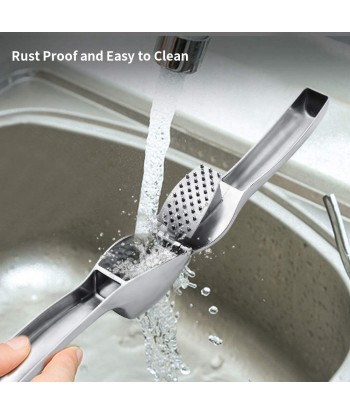 Garlic Press, Stainless Steel Mincer, Crusher & Peeler Set - Professional Grade, Easy Clean, Dishwasher Safe & Rust-proof