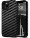 Compatible with iPhone 12/12 Pro Case Carbon Fiber Leather Design with TPU Hybrid Slim Case Compatible for iPhone 12/12 Pro