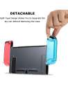 Dockable Protective Case Compatible with Nintendo Switch Separable Crystal Clear Case Console and Joy-Con Controllers (Clear)