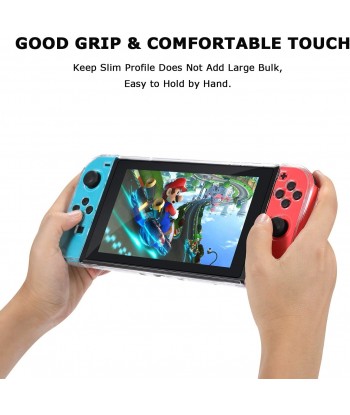 Dockable Protective Case Compatible with Nintendo Switch Separable Crystal Clear Case Console and Joy-Con Controllers (Clear)