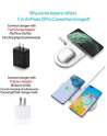 Dual Wireless Charger, 20W 2 in 1 Wireless Charging Stand for iPhone,Airpods,Qi Wireless Fast Charging for Samsung Galaxy