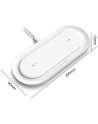 Dual Wireless Charger, 20W 2 in 1 Wireless Charging Stand for iPhone,Airpods,Qi Wireless Fast Charging for Samsung Galaxy