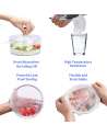 Silicone Stretch Lids, 18 Pack 6 Sizes Reusable, Silicone Bowl Covers, Apply to Food Container for Freezer & Microwave