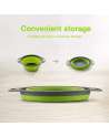 Collapsible Colanders with Handles with Extendable Handles Perfect for Draining Pasta Vegetable fruit 2 PCS